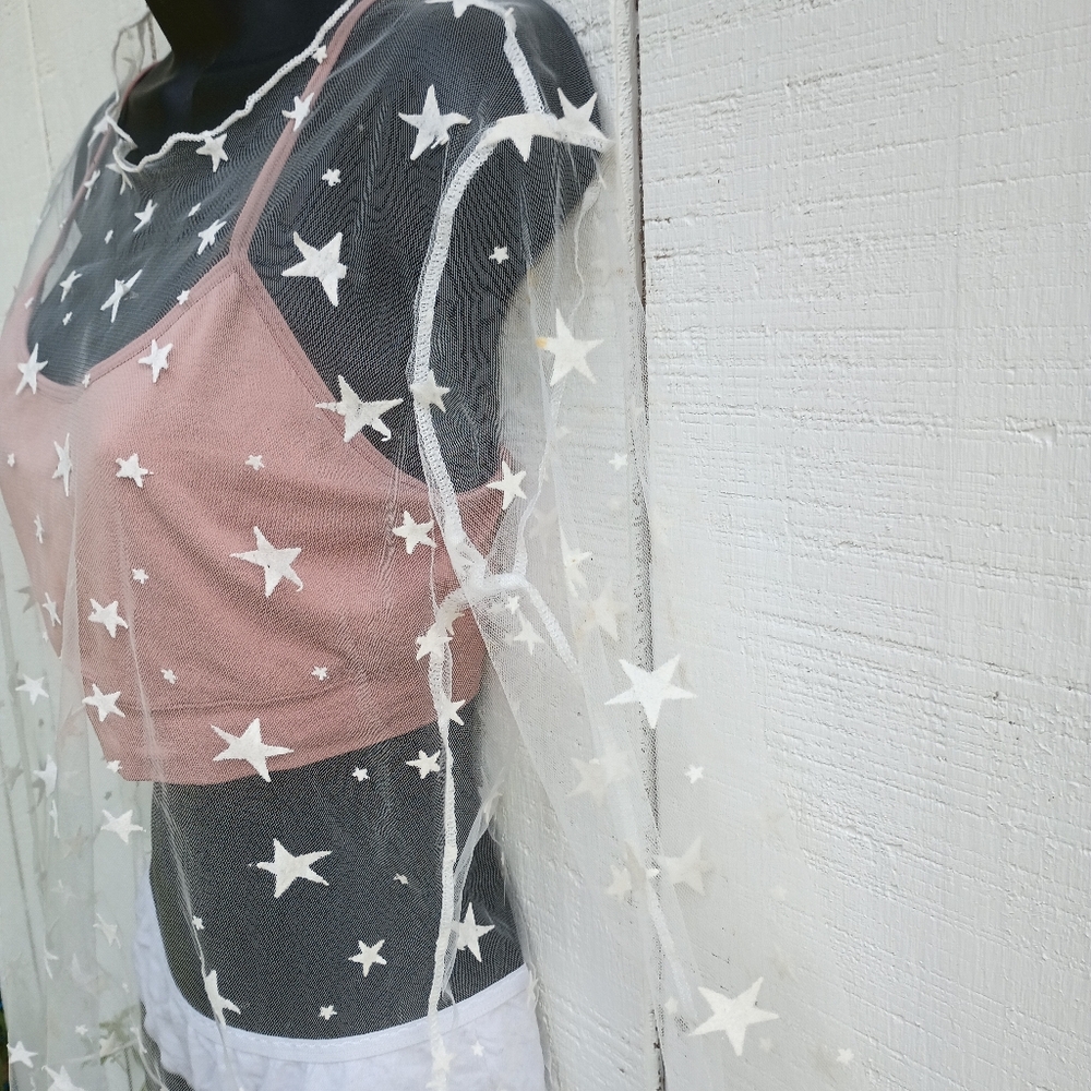 Cascade of Stars Long SleeveCover Up - Picture 4 of 6
